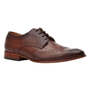 Base London Mens Barbera Leather Brogues / Dark Brown